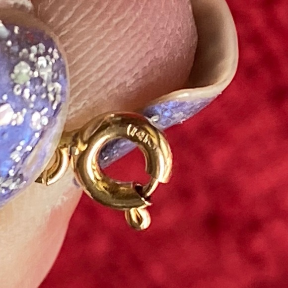 L-18: Solid 14k YG Herringbone Mirror Finish Neck Chain- 17 3/4” 4mm Width. - Picture 11 of 11